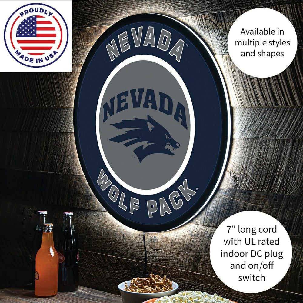 LED Wall Decor, Round, University of Nevada