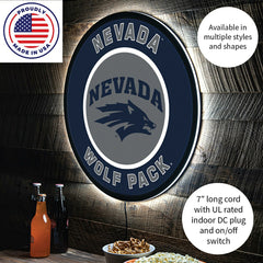 LED Wall Decor, Round, University of Nevada