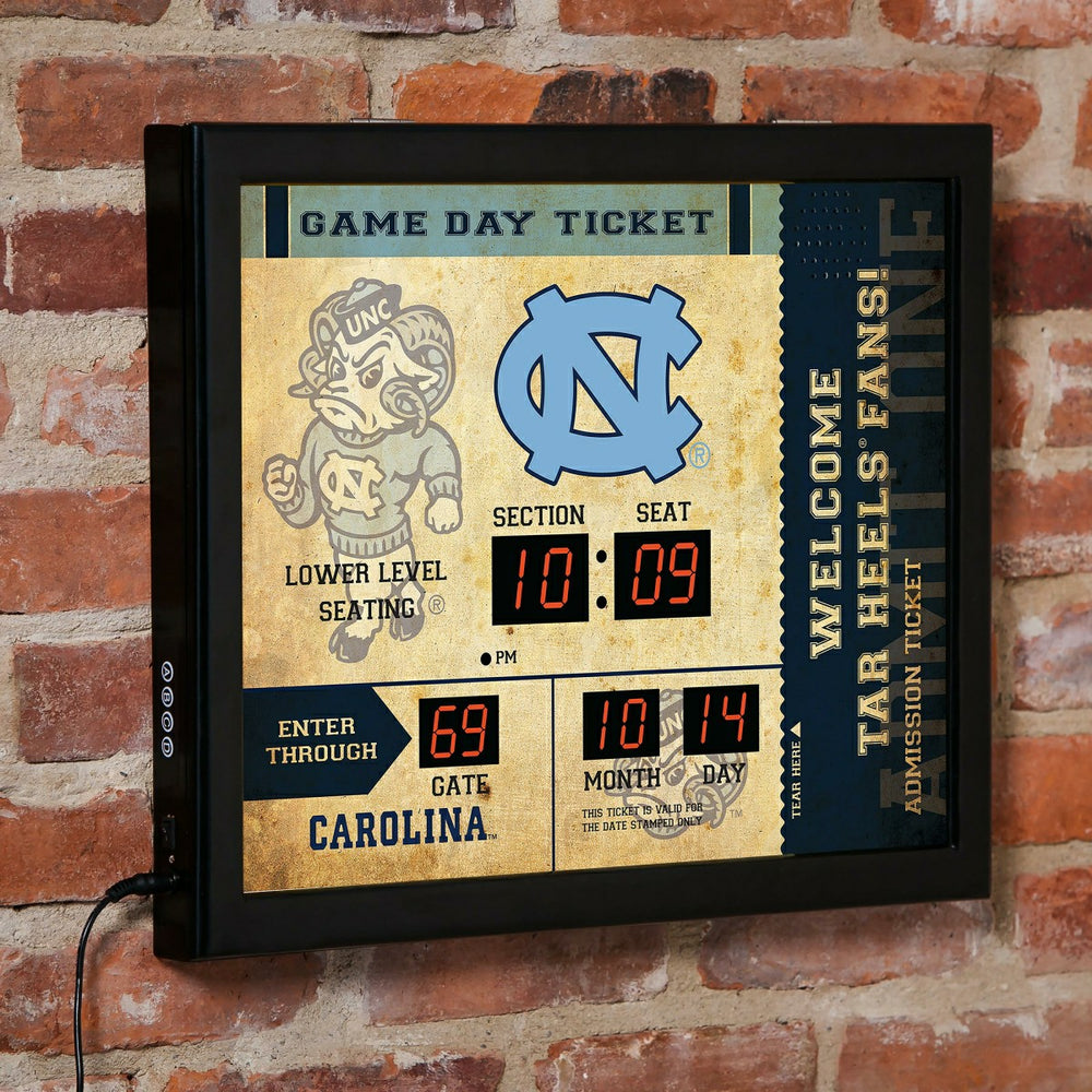 Scoreboard Wall Clock, North Carolina