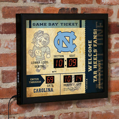 Scoreboard Wall Clock, North Carolina