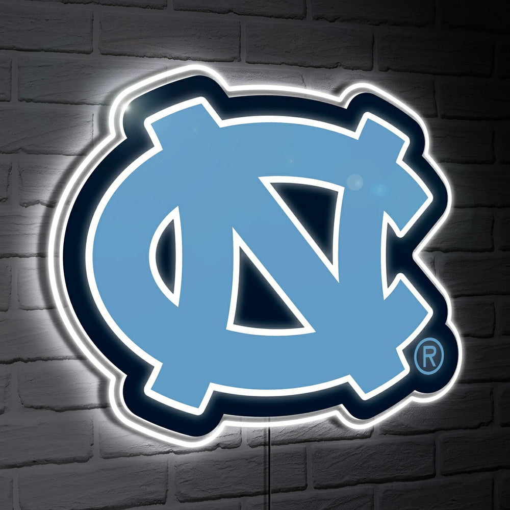 North Carolina Tar Heels LED Wall Decor, Glazelite, Logo