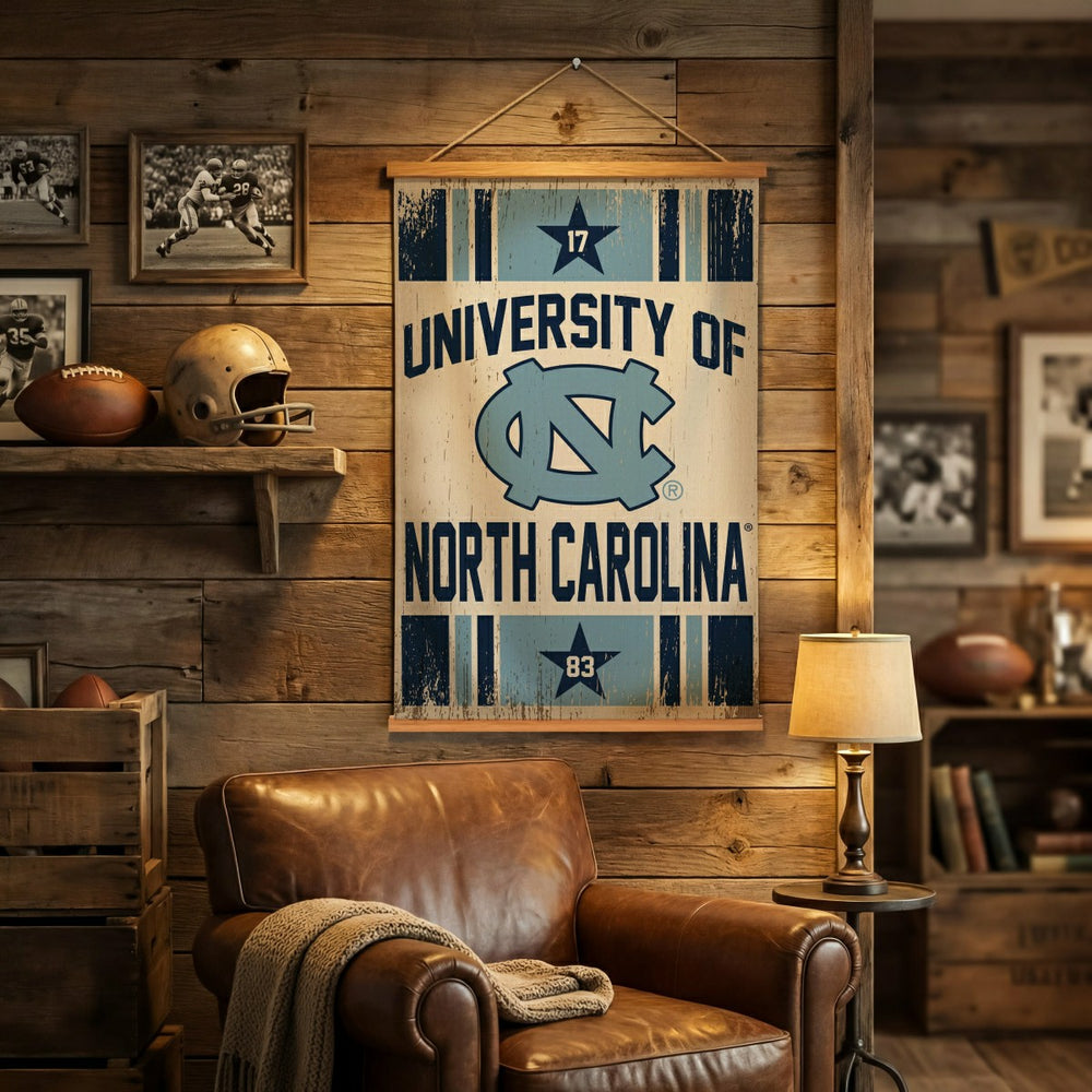 University of North Carolina, Canvas Wall Tapestry, Medium, 36x24