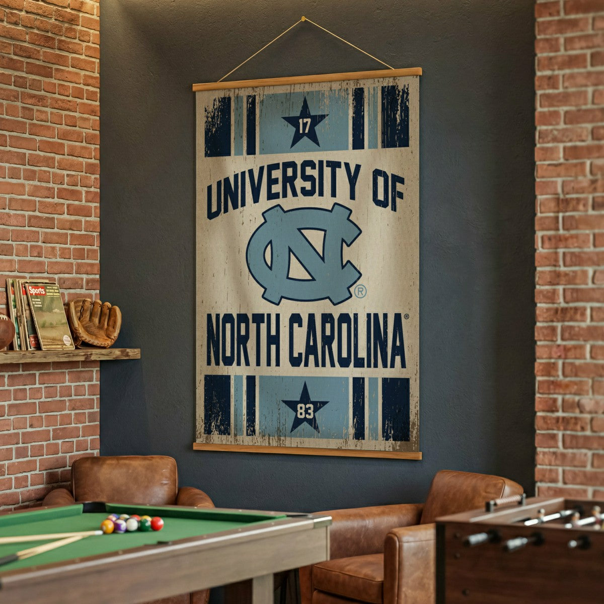University of North Carolina, Canvas Wall Tapestry, Large, 54x36
