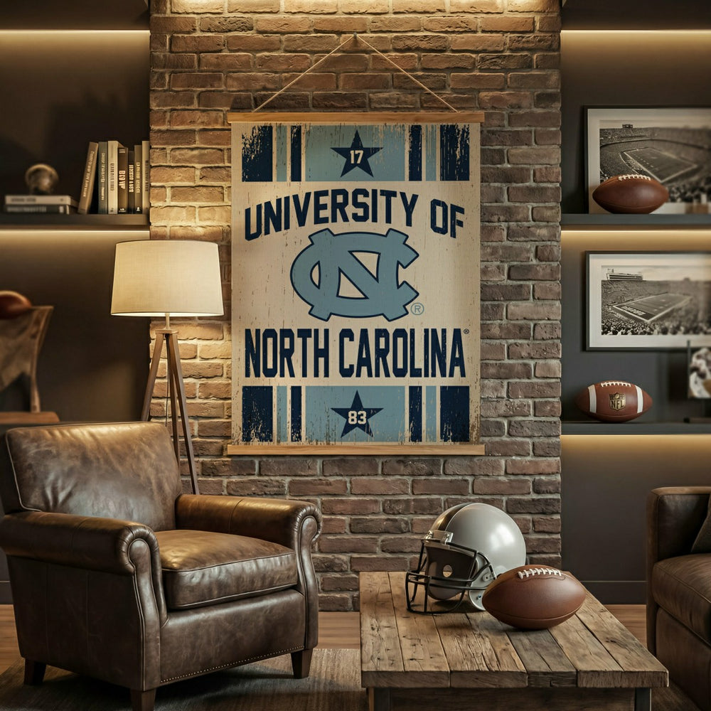 University of North Carolina, Canvas Wall Tapestry, Large, 54x36