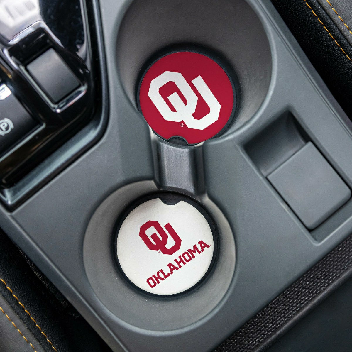 University of Oklahoma Car Coaster Set, 2pc