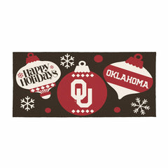 University of Oklahoma Holiday Flocked Coir Sassafras Switch Mat, 22"x