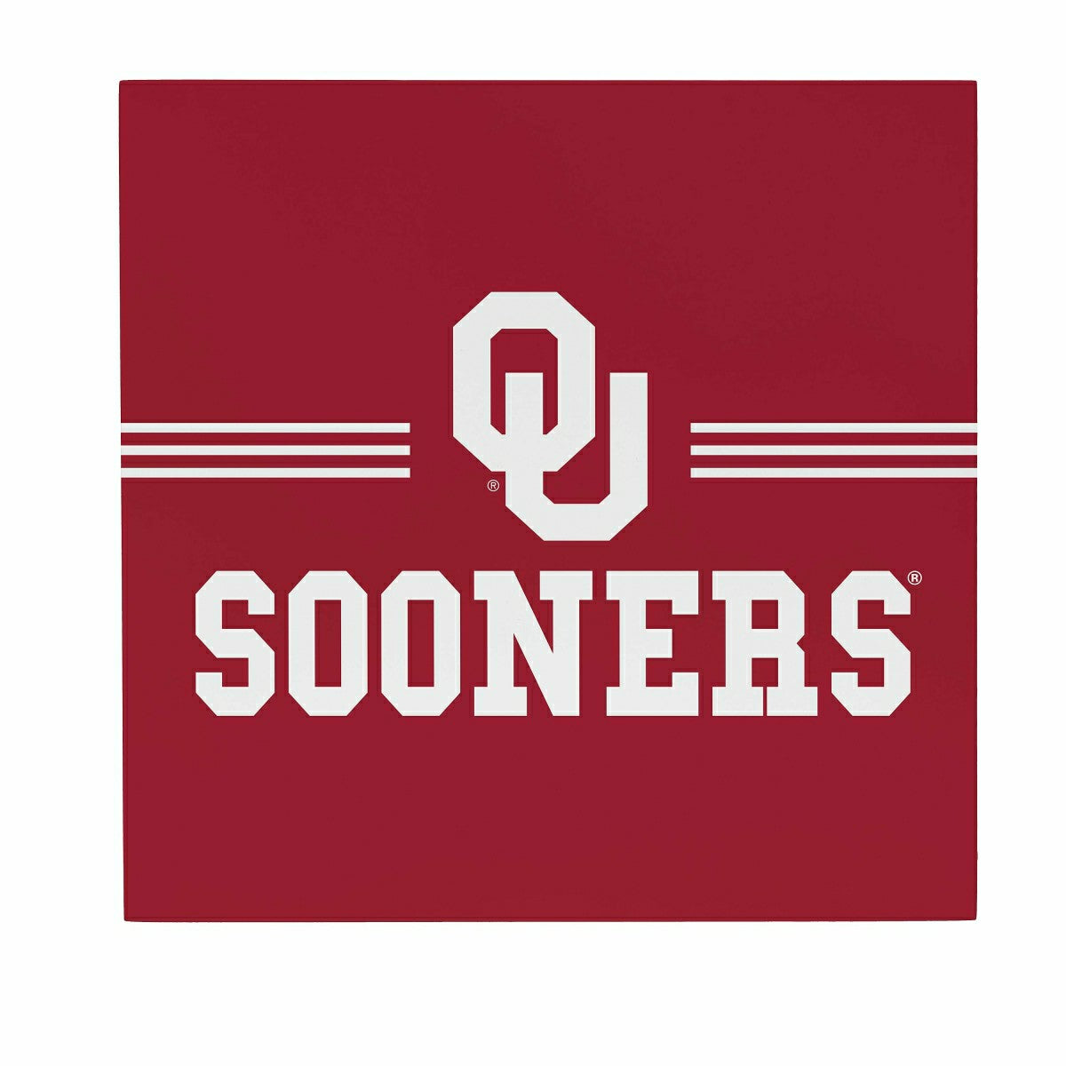 University of Oklahoma Wood Wall Sign, 12x12