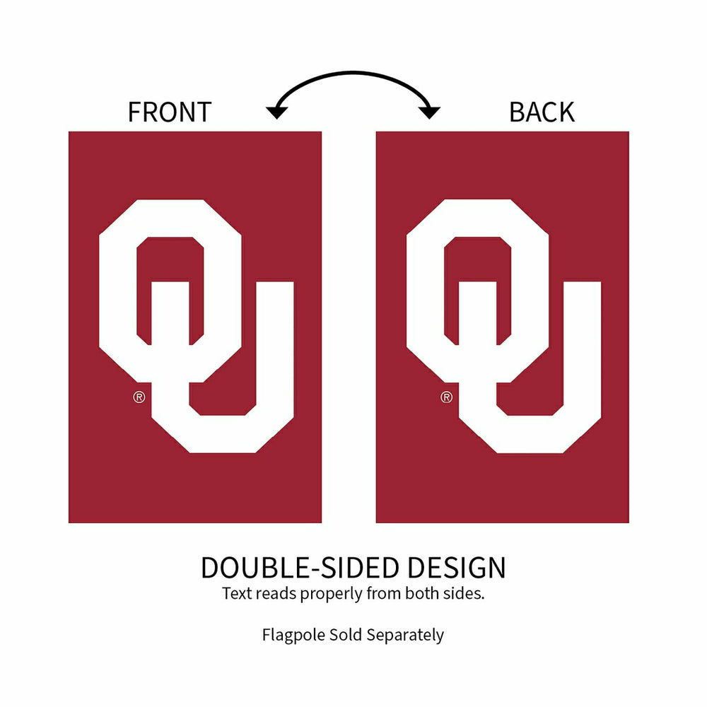 University of Oklahoma Applique House Flag