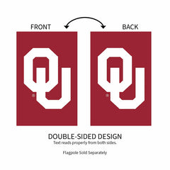 University of Oklahoma Applique House Flag