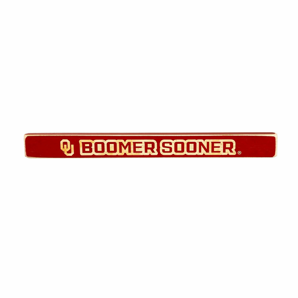 University of Oklahoma Engraved Wood Sign, 1.5" x 18"