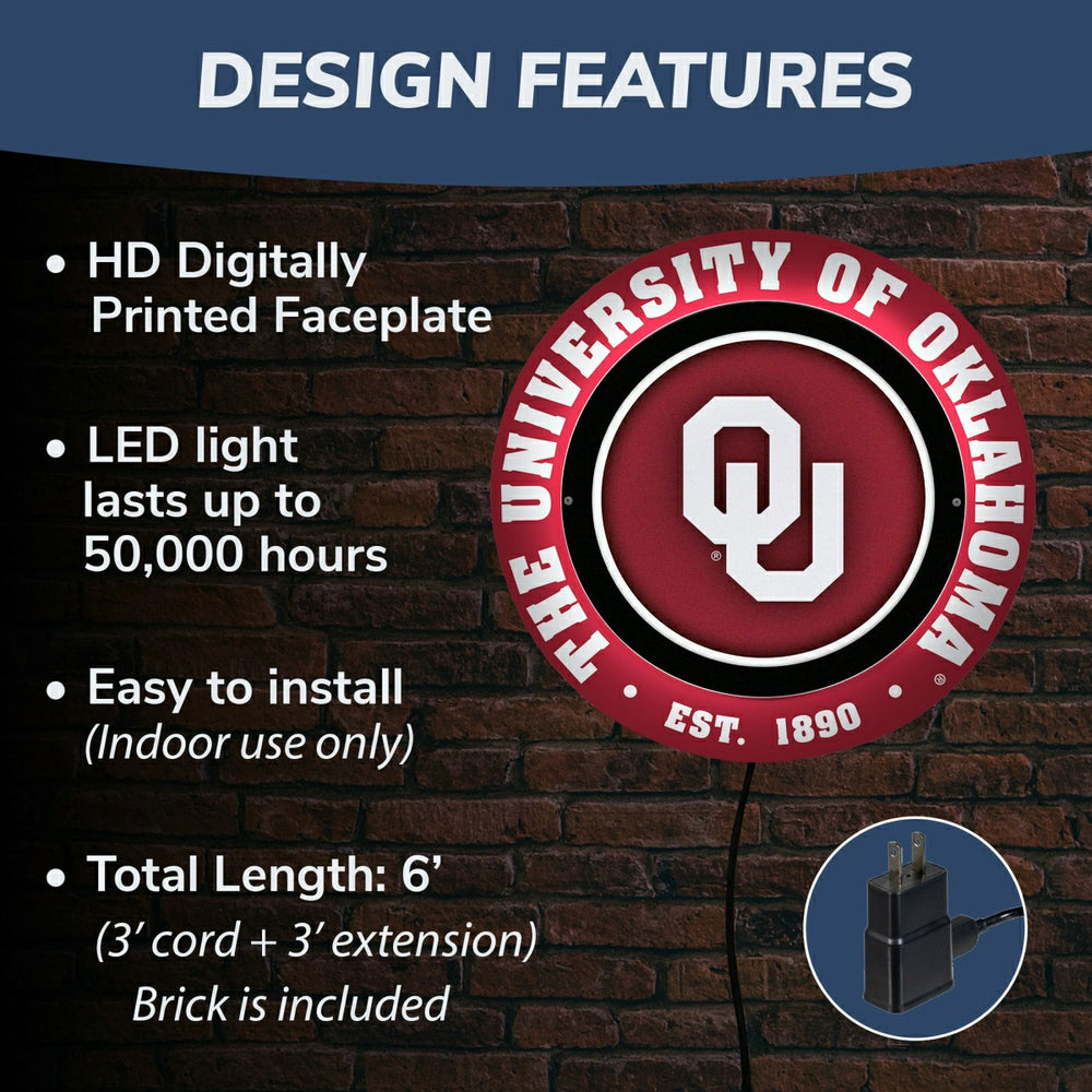 University of Oklahoma, Metal Lite, Round