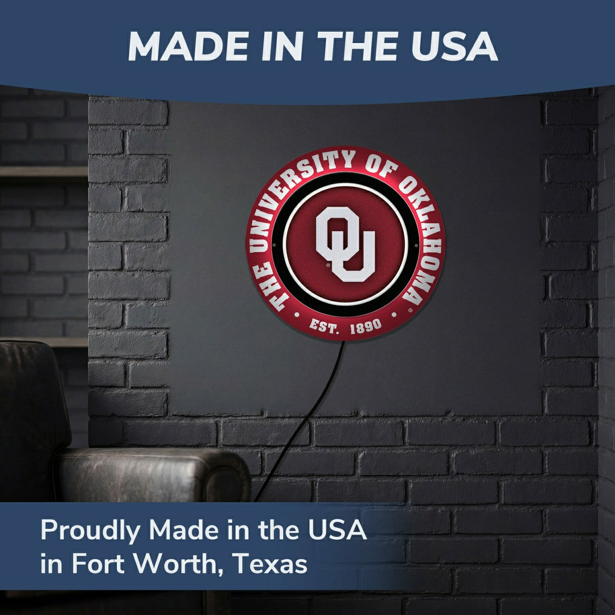 University of Oklahoma, Metal Lite, Round