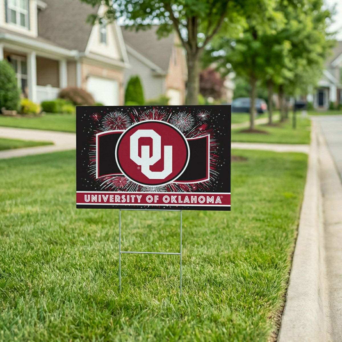 University of Oklahoma Yard Sign, Patriotic