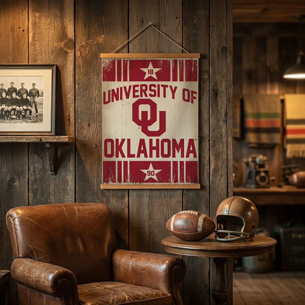 University of Oklahoma, Canvas Wall Tapestry, Medium, 36x24