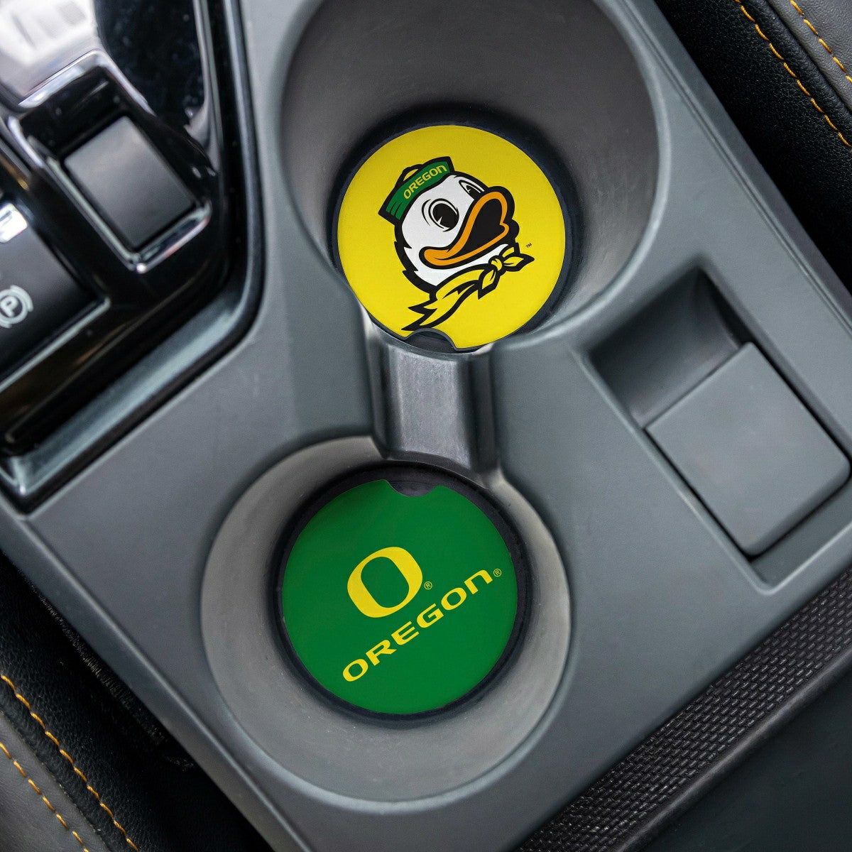 University of Oregon Car Coaster Set, 2pc