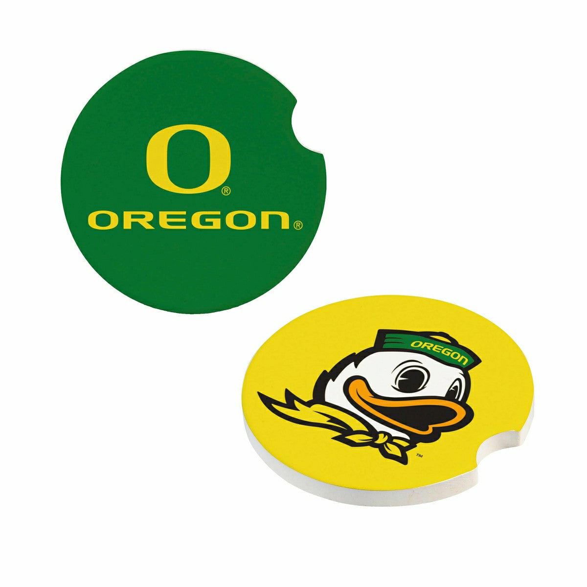 University of Oregon Car Coaster Set, 2pc