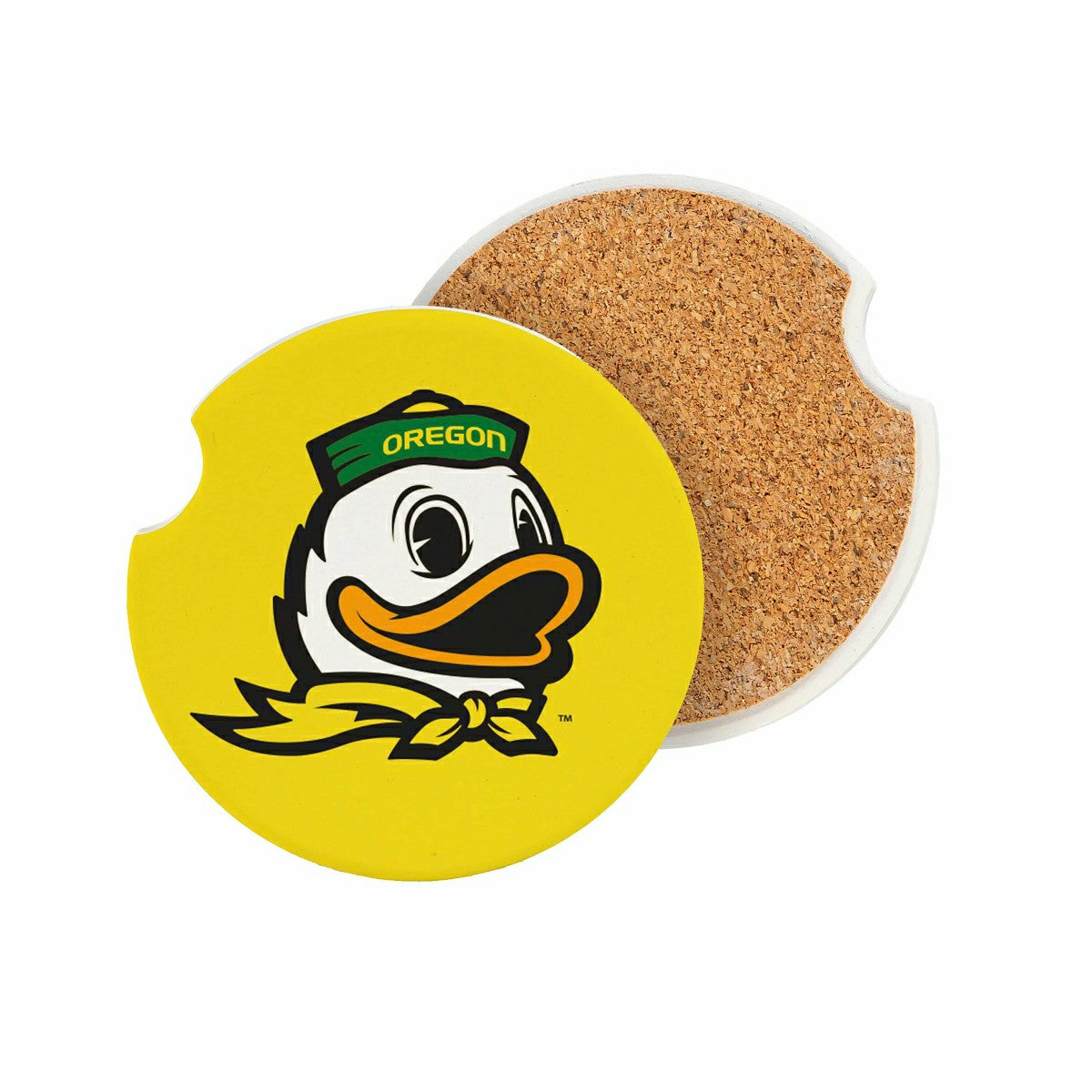 University of Oregon Car Coaster Set, 2pc