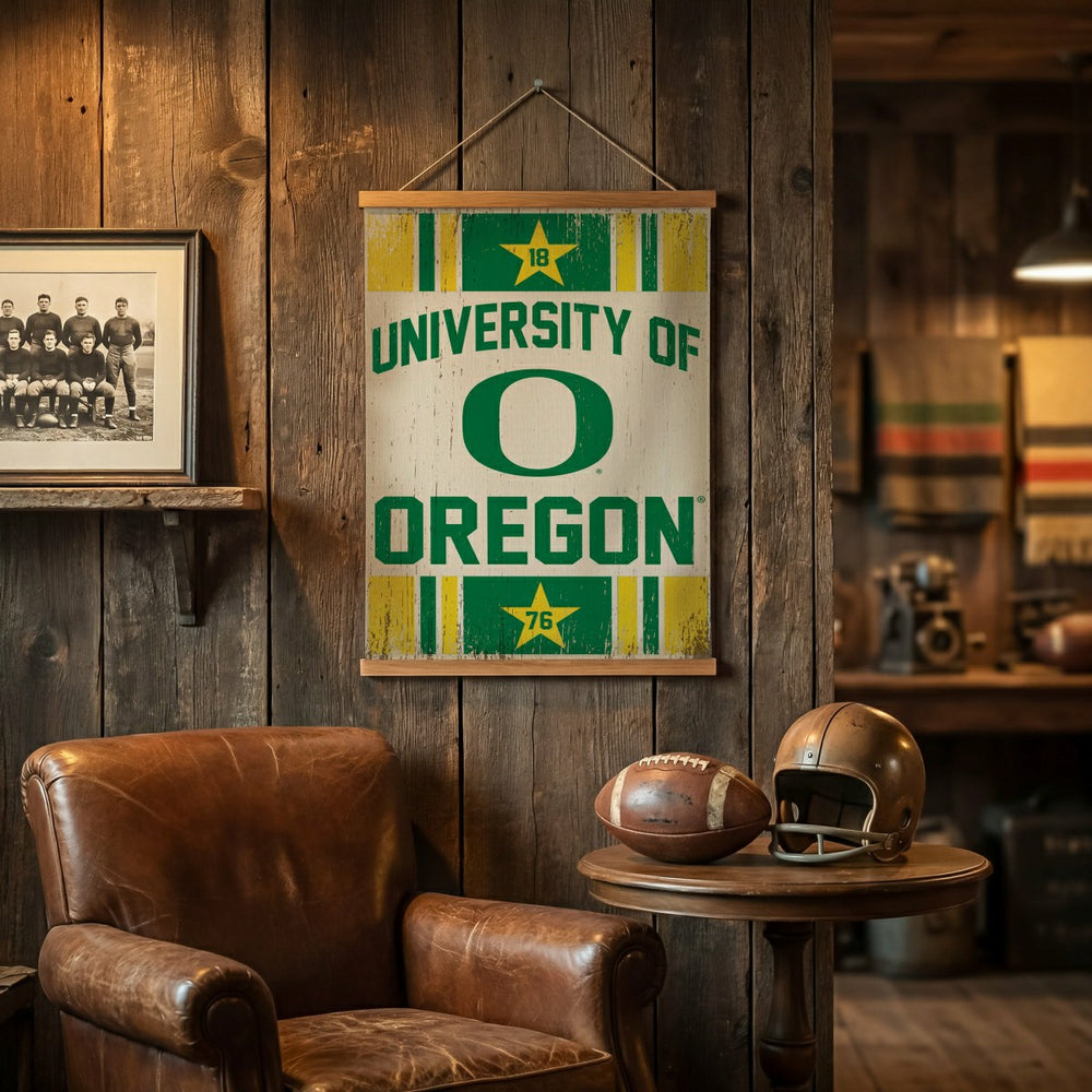 University of Oregon, Canvas Wall Tapestry, Medium, 36x24