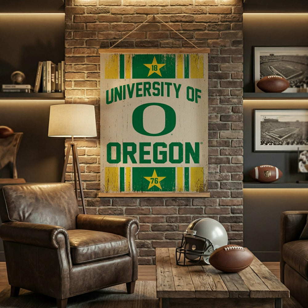 University of Oregon, Canvas Wall Tapestry, Large, 54x36