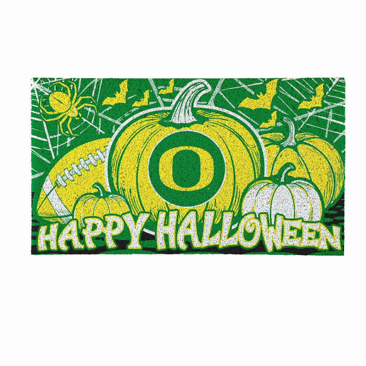 University of Oregon Halloween PVC Mat, 28"x16"