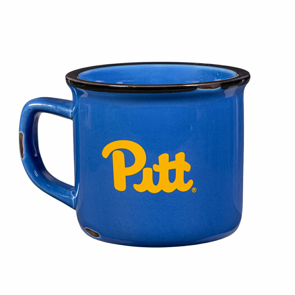 University of Pittsburgh Ceramic Camp Cup with Enamel Finish, 14oz