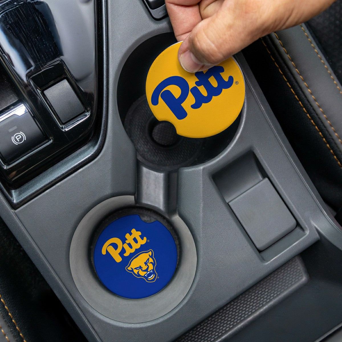 University of Pittsburgh Car Coaster Set, 2pc