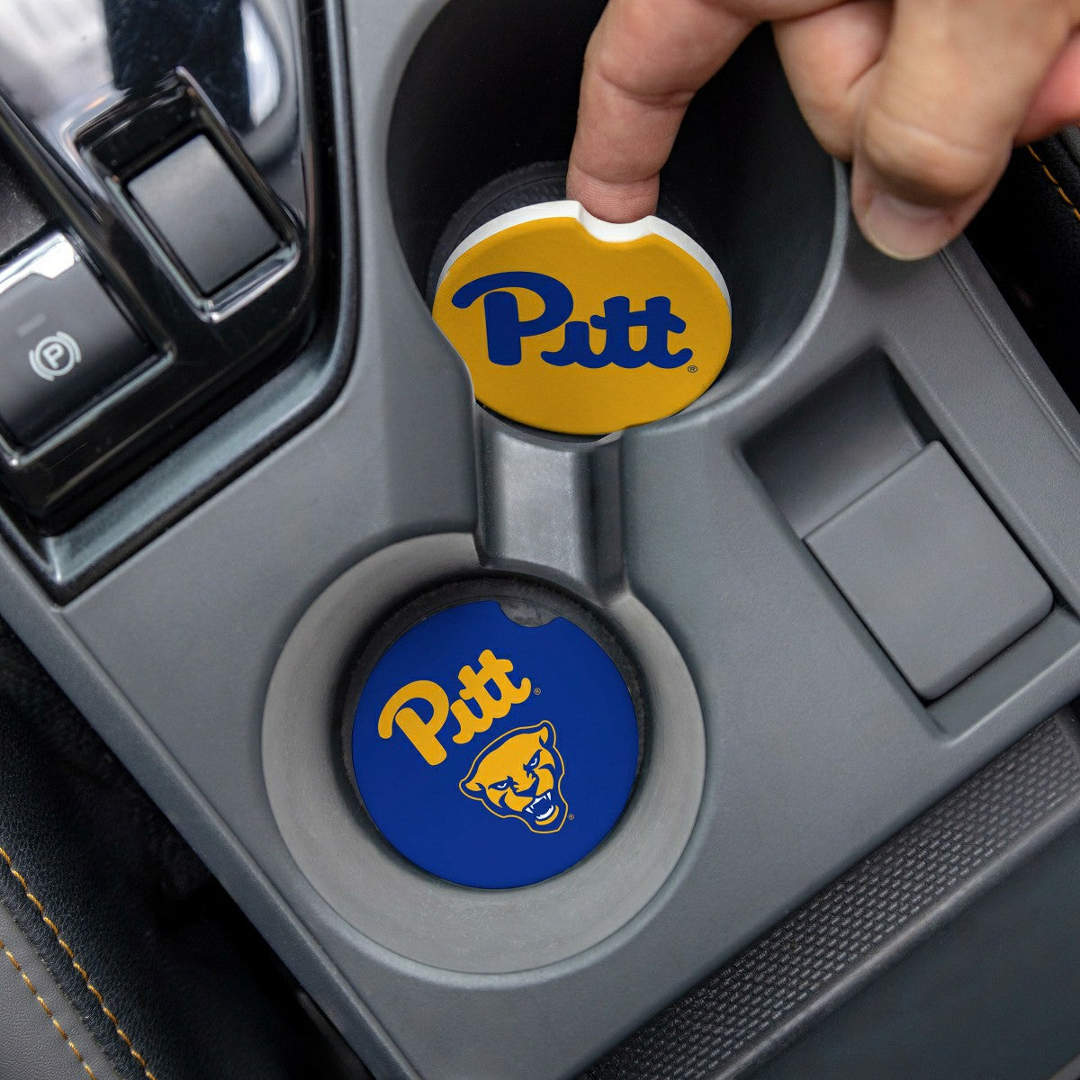 University of Pittsburgh Car Coaster Set, 2pc