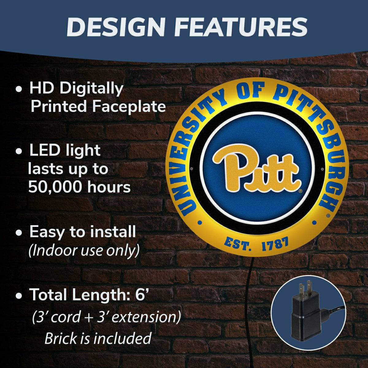 University of Pittsburgh, Metal Lite, Round