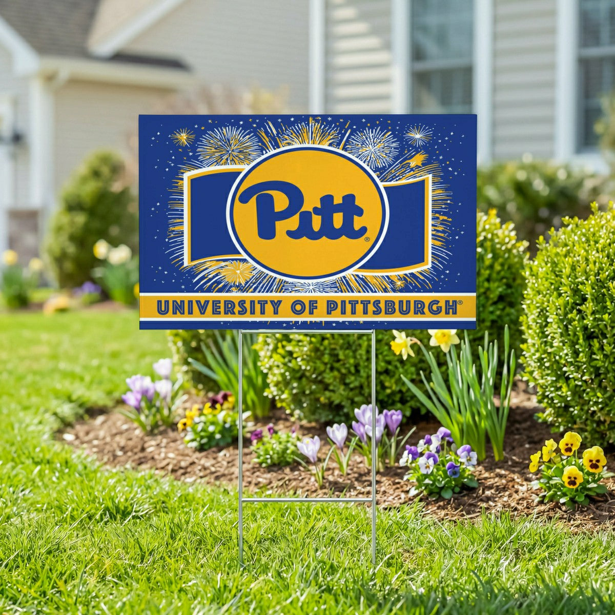 University of Pittsburgh Yard Sign, Patriotic