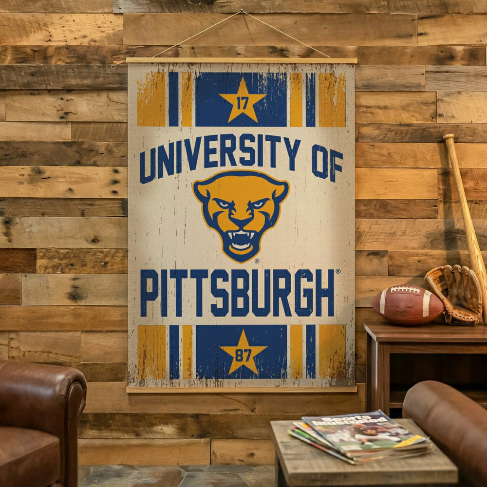 University of Pittsburgh, Canvas Wall Tapestry, Large, 54x36