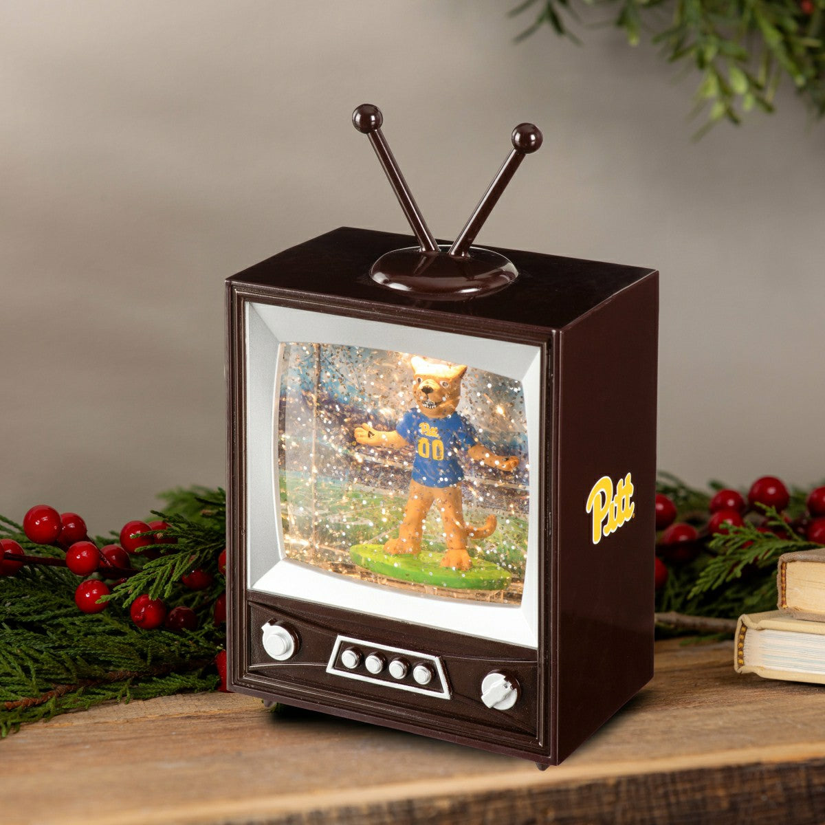 University of Pittsburgh Vintage TV Water Lantern