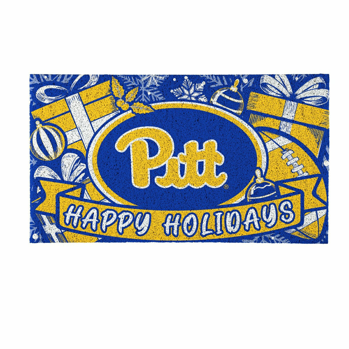 University of Pittsburgh Holiday PVC Mat, 28"x16"