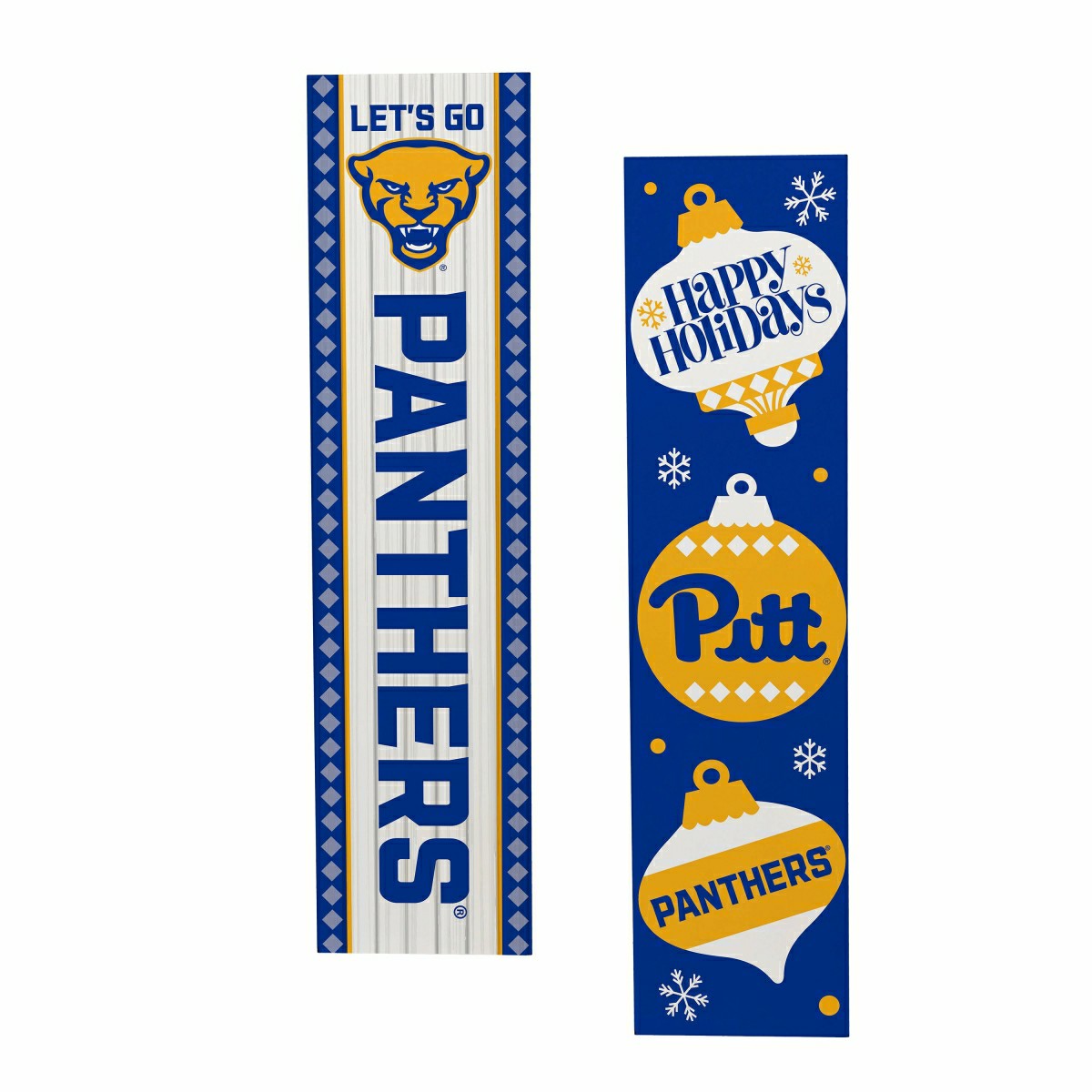 47" Double Sided Leaner, University of Pittsburgh, Christmas