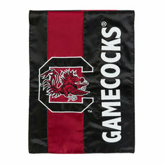 University of South Carolina Mixed-Material Embellished Appliqué Garden Flag