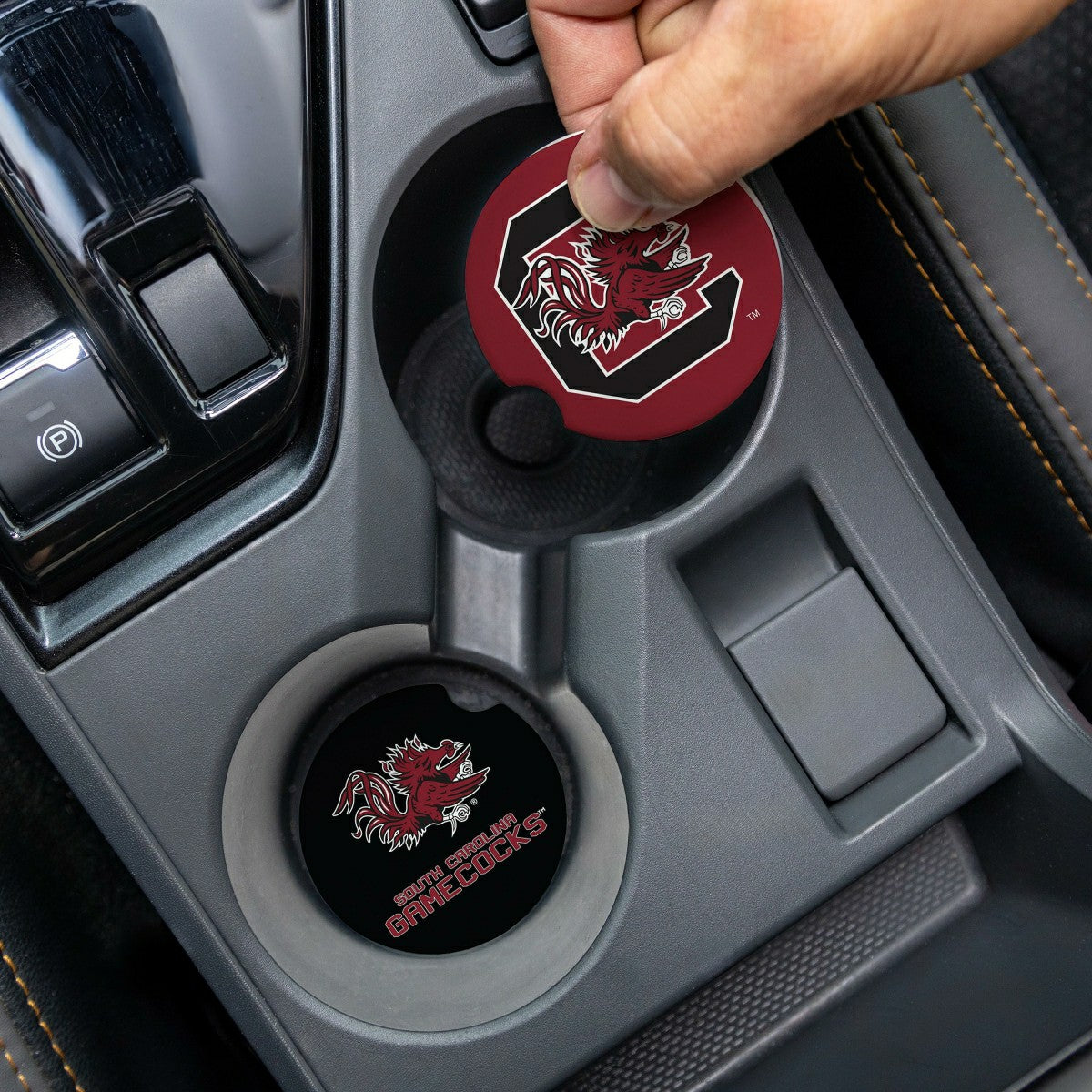 University of South Carolina Car Coaster Set, 2pc