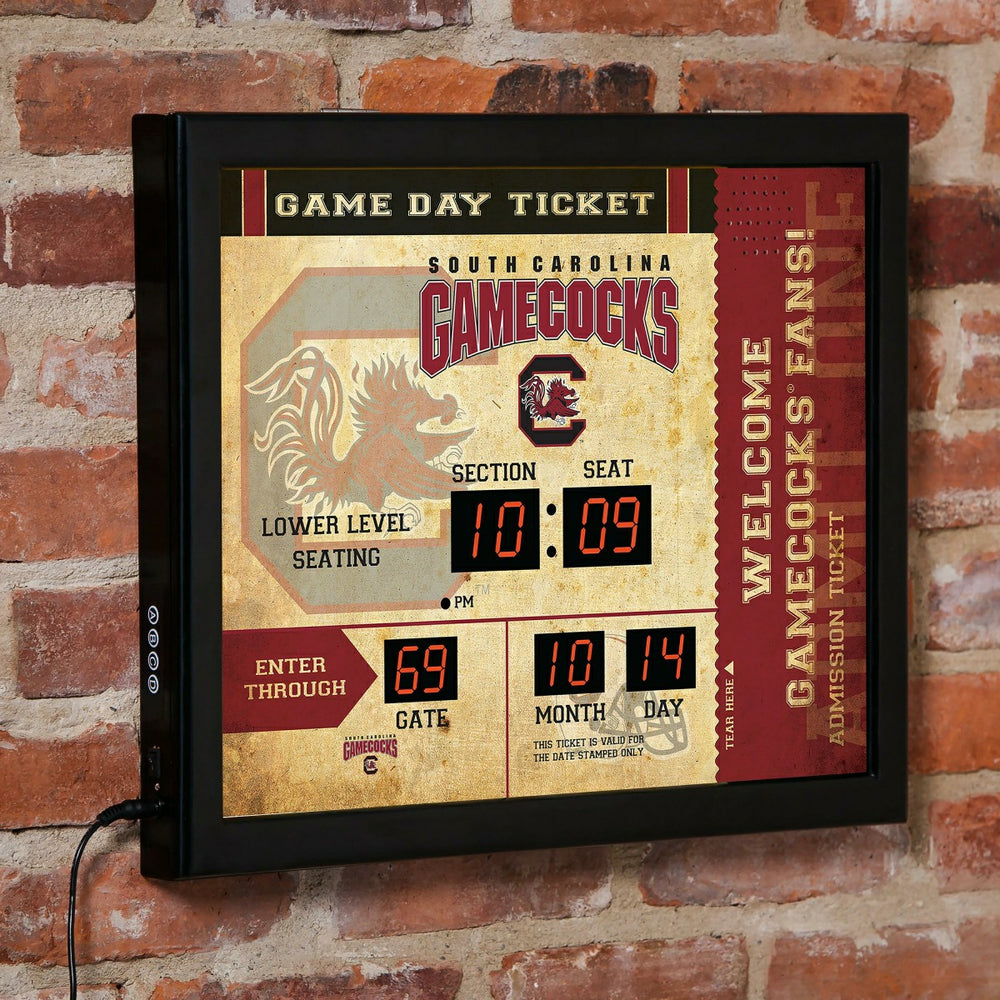 Scoreboard Wall Clock, South Carolina