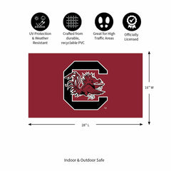 Full Color PVC Mat, 16" x 28", University of South Carolina