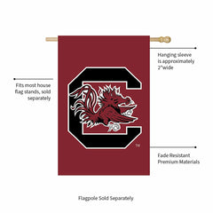 University of South Carolina Applique House Flag