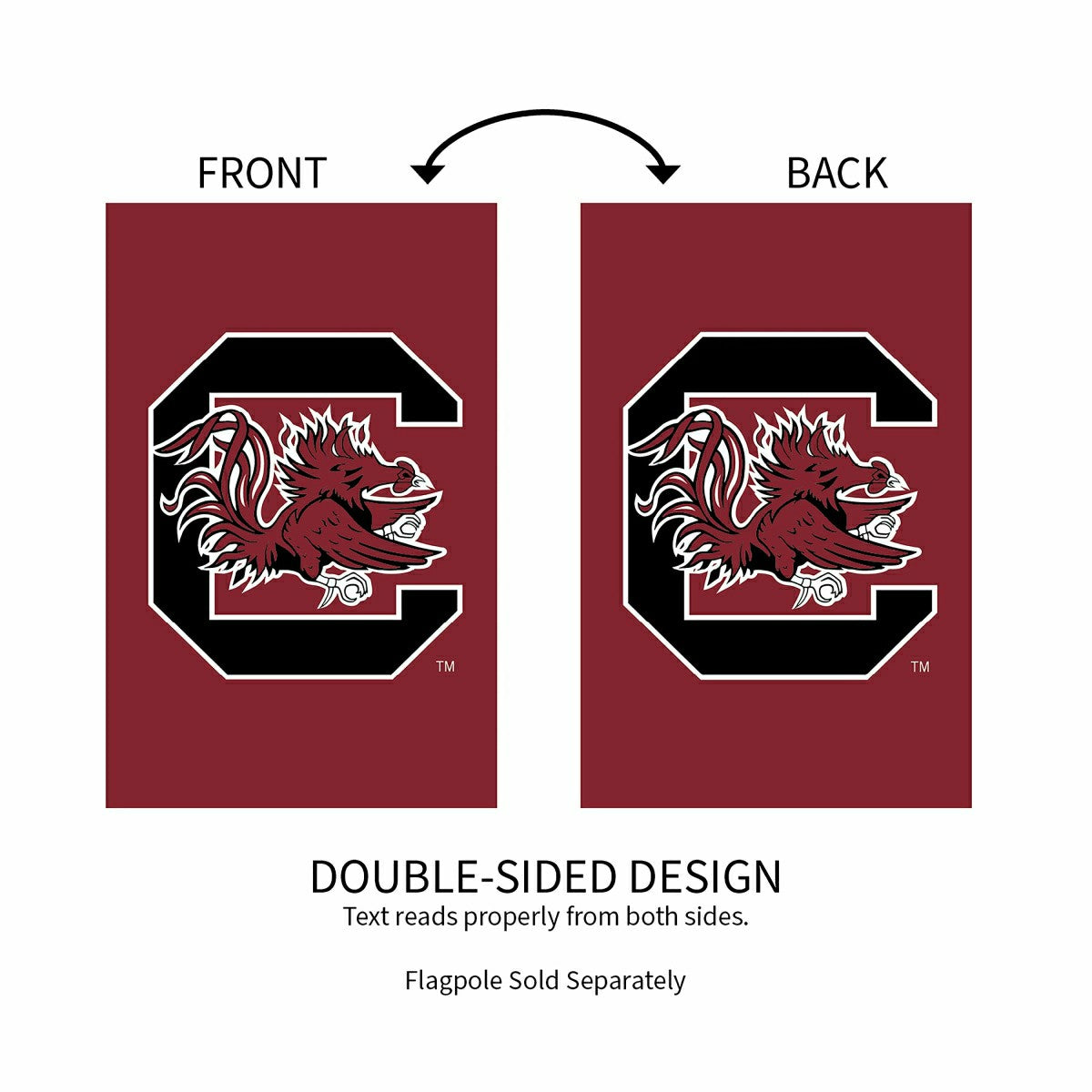 University of South Carolina Applique House Flag