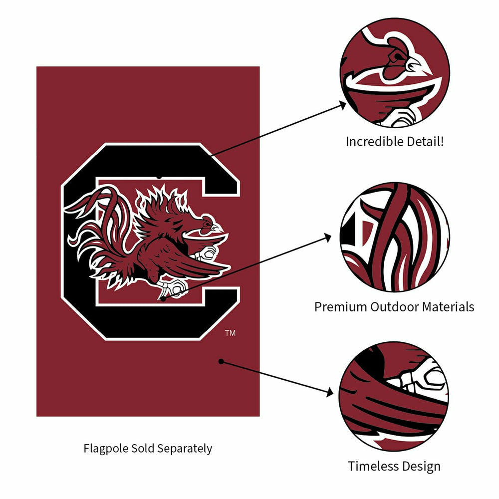 University of South Carolina Applique House Flag