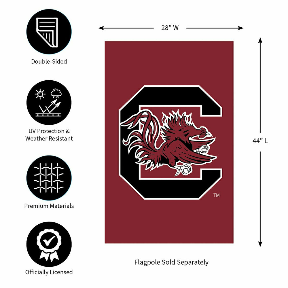 University of South Carolina Applique House Flag