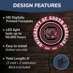 University of South Carolina, Metal Lite, Round
