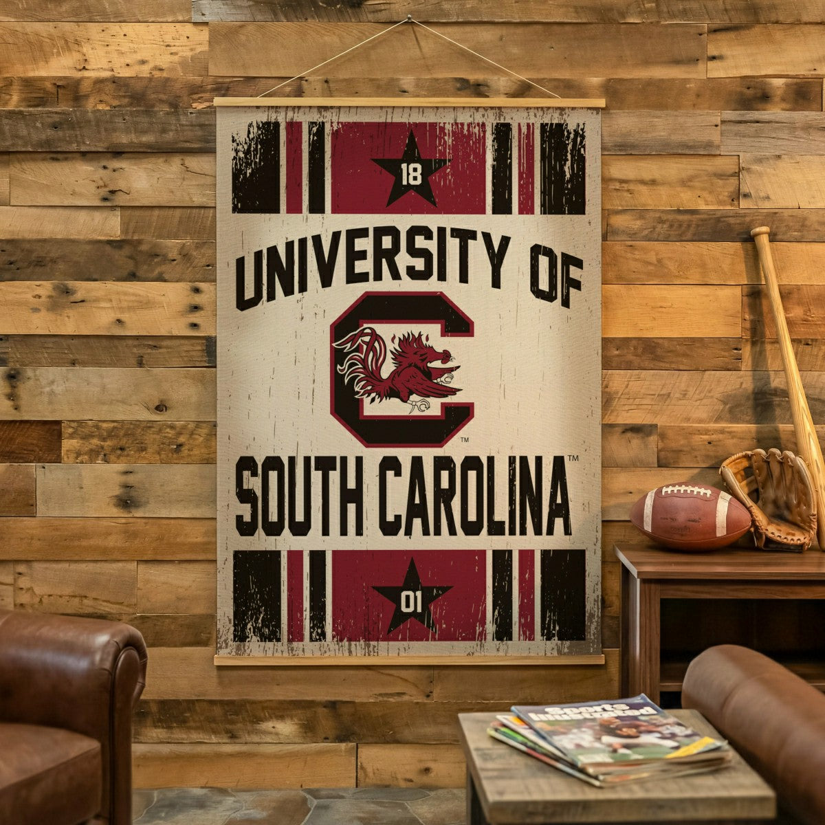 University of South Carolina, Canvas Wall Tapestry, Large, 54x36