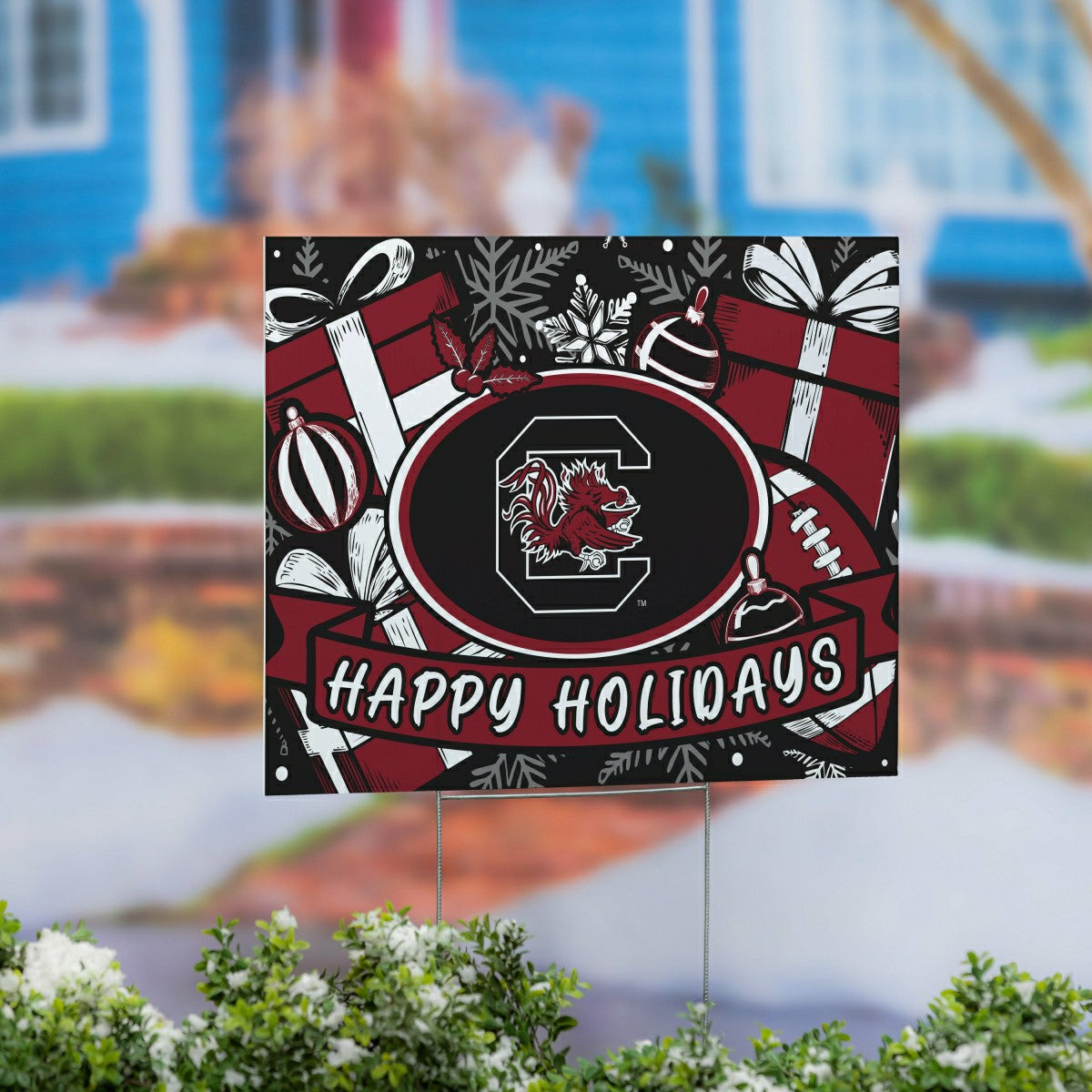University of South Carolina Yard Sign, Holiday