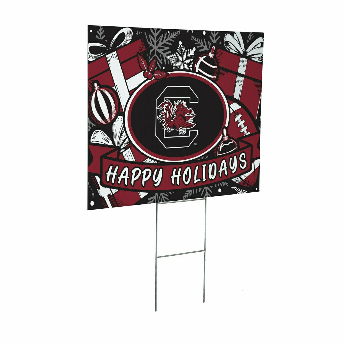University of South Carolina Yard Sign, Holiday