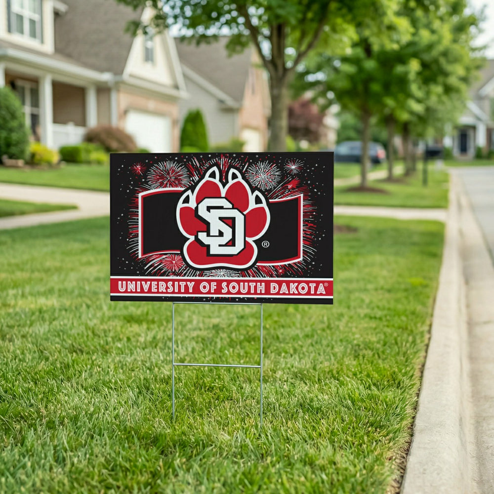 University of South Dakota Yard Sign, Patriotic