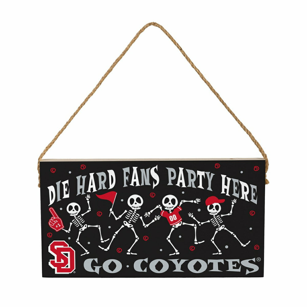 University of South Dakota Halloween Wood Wall Sign, 6x11