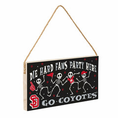 University of South Dakota Halloween Wood Wall Sign, 6x11