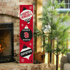 47" Double Sided Leaner, University of South Dakota, Christmas