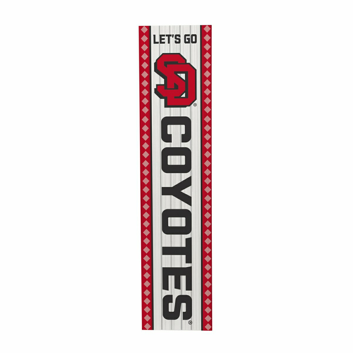 47" Double Sided Leaner, University of South Dakota, Christmas